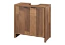 en.casa Waschbeckenunterschrank Namsskogan 60x60x30cm Walnussoptik Bild 2