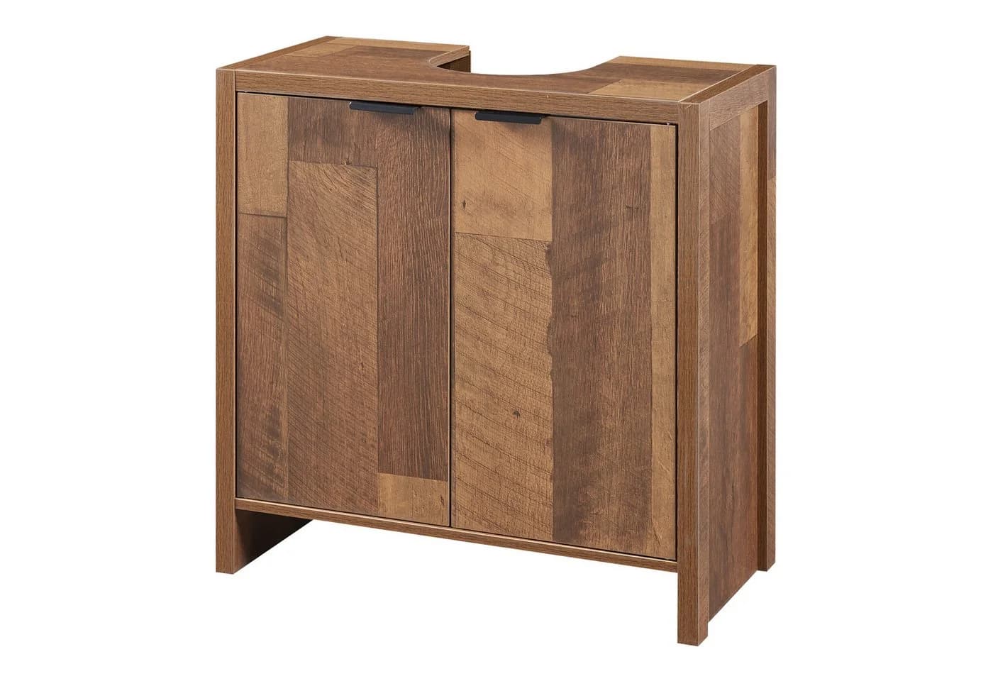 en.casa Waschbeckenunterschrank Namsskogan 60x60x30cm Walnussoptik - Bild 2