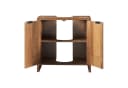 en.casa Waschbeckenunterschrank Namsskogan 60x60x30cm Walnussoptik Bild 5