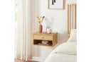 en.casa Wandregal Eiker mit Schublade Eicheoptik Bild 1