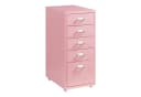 en.casa Rollcontainer »Kökar« 5 Schubladen Rosa Bürowagen Bild 2