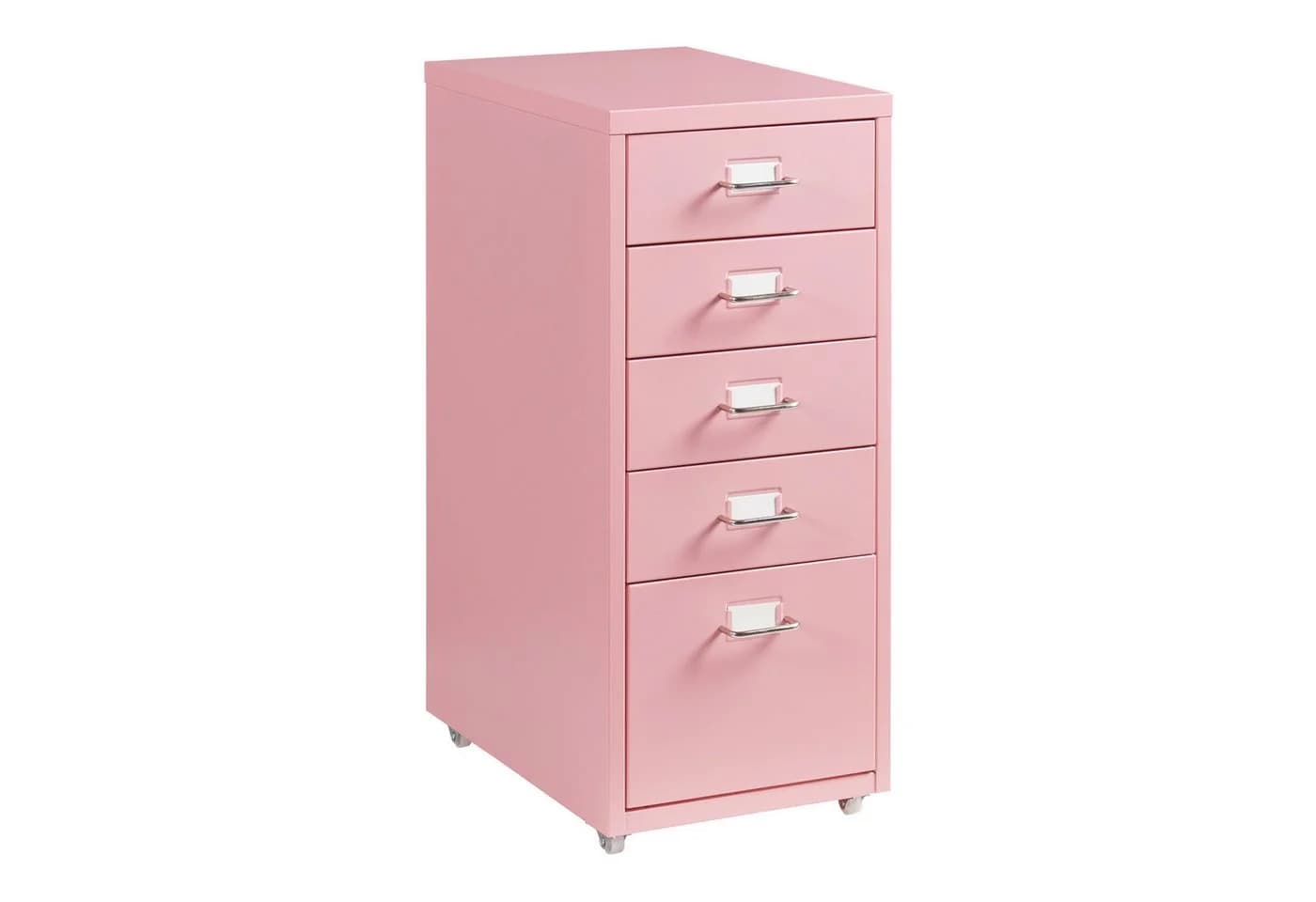 en.casa Rollcontainer »Kökar« 5 Schubladen Rosa Bürowagen - Bild 2