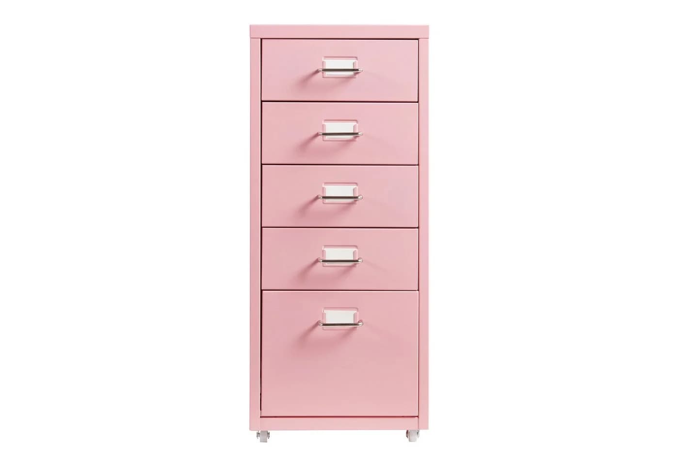 en.casa Rollcontainer »Kökar« 5 Schubladen Rosa Bürowagen - Bild 5