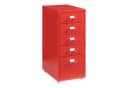 en.casa Rollcontainer »Kökar« mit 5 Schubladen Rot Bild 2