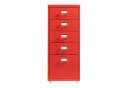 en.casa Rollcontainer »Kökar« mit 5 Schubladen Rot Bild 5