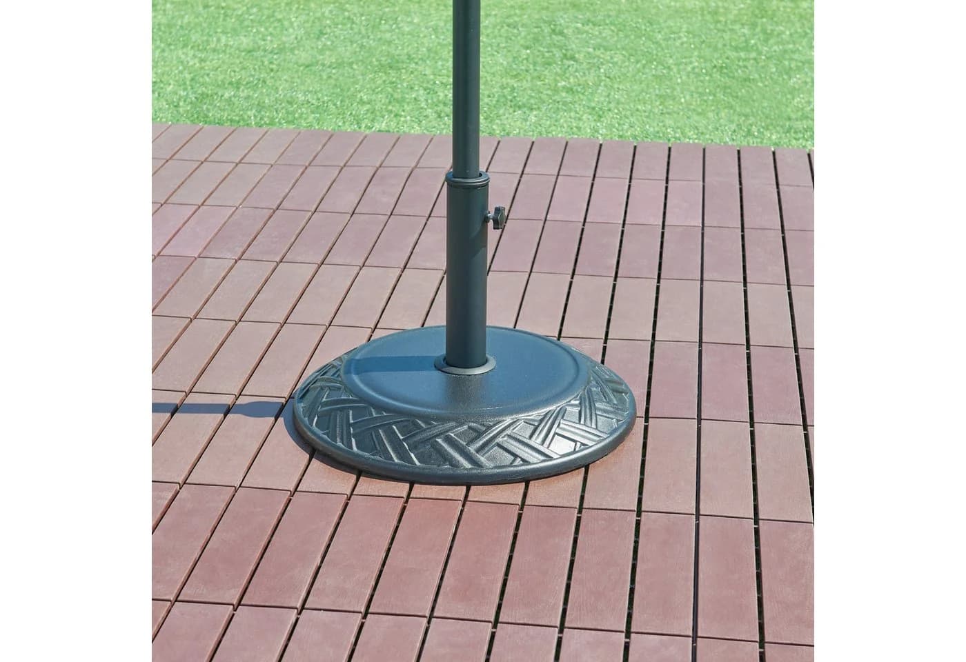 casa.pro Betonschirmständer Schwarz mit Adaptern