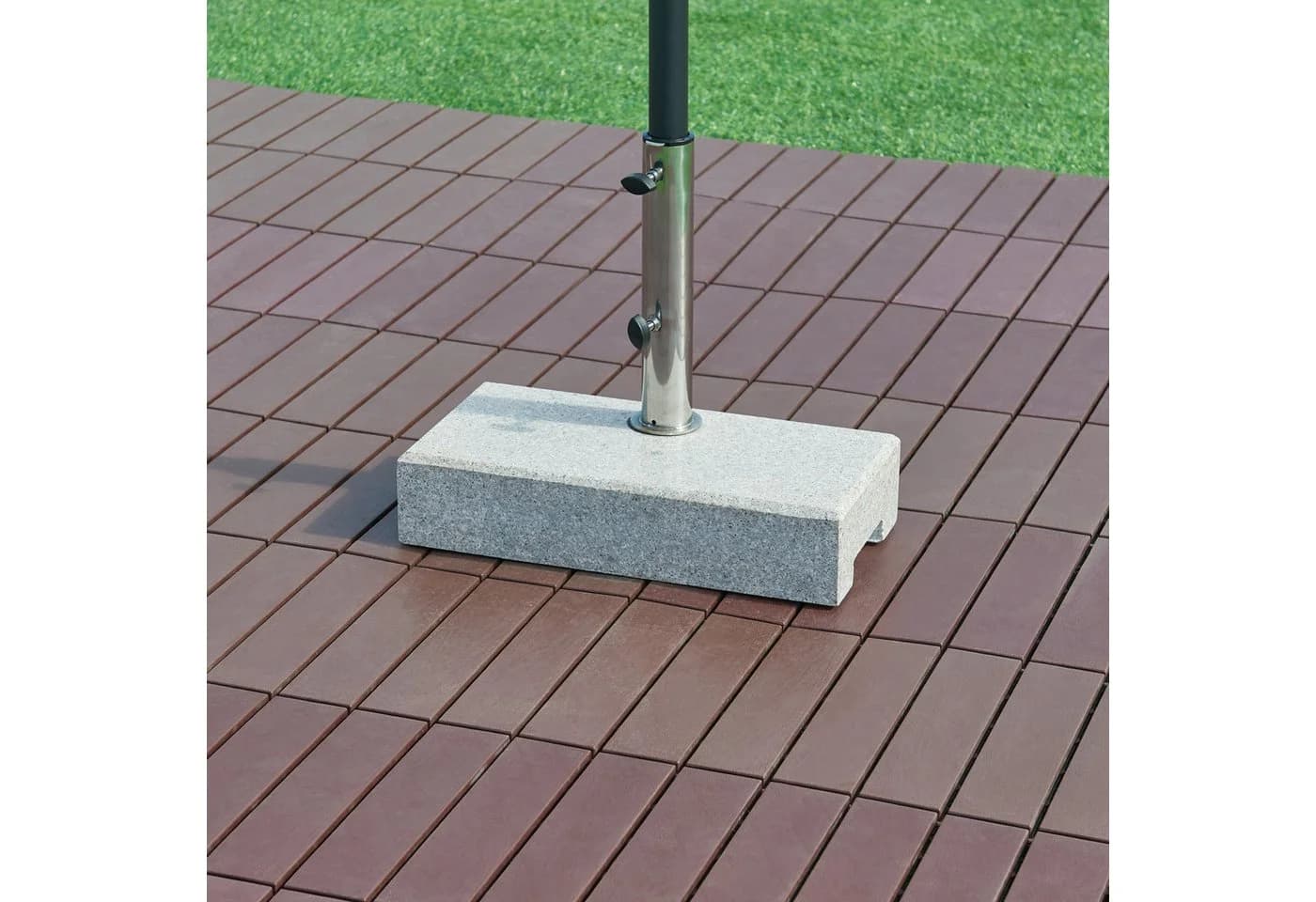 casa.pro Sonnenschirmständer Granitsockel Edelstahl - Bild 2