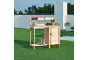casa.pro Pflanztisch Alessano mit Schrank Tannenholz Bild 1