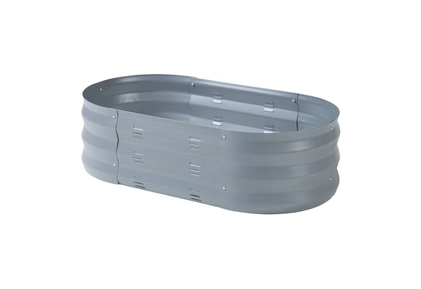 casa.pro Hochbeet Alfedena Oval Anthrazit Verzinkter Stahl - Bild 2
