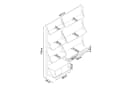 en.casa Wandregal Tingvoll Bambus 5 Ablagen 2 Schubladen 1 Schrank Bild 4