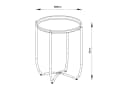 en.casa Tabletttisch Sandefjord Gelb Modern Bild 3