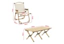 casa.pro Gartenlounge-Set 5-tlg. Beige Aluminium Camping Bild 3