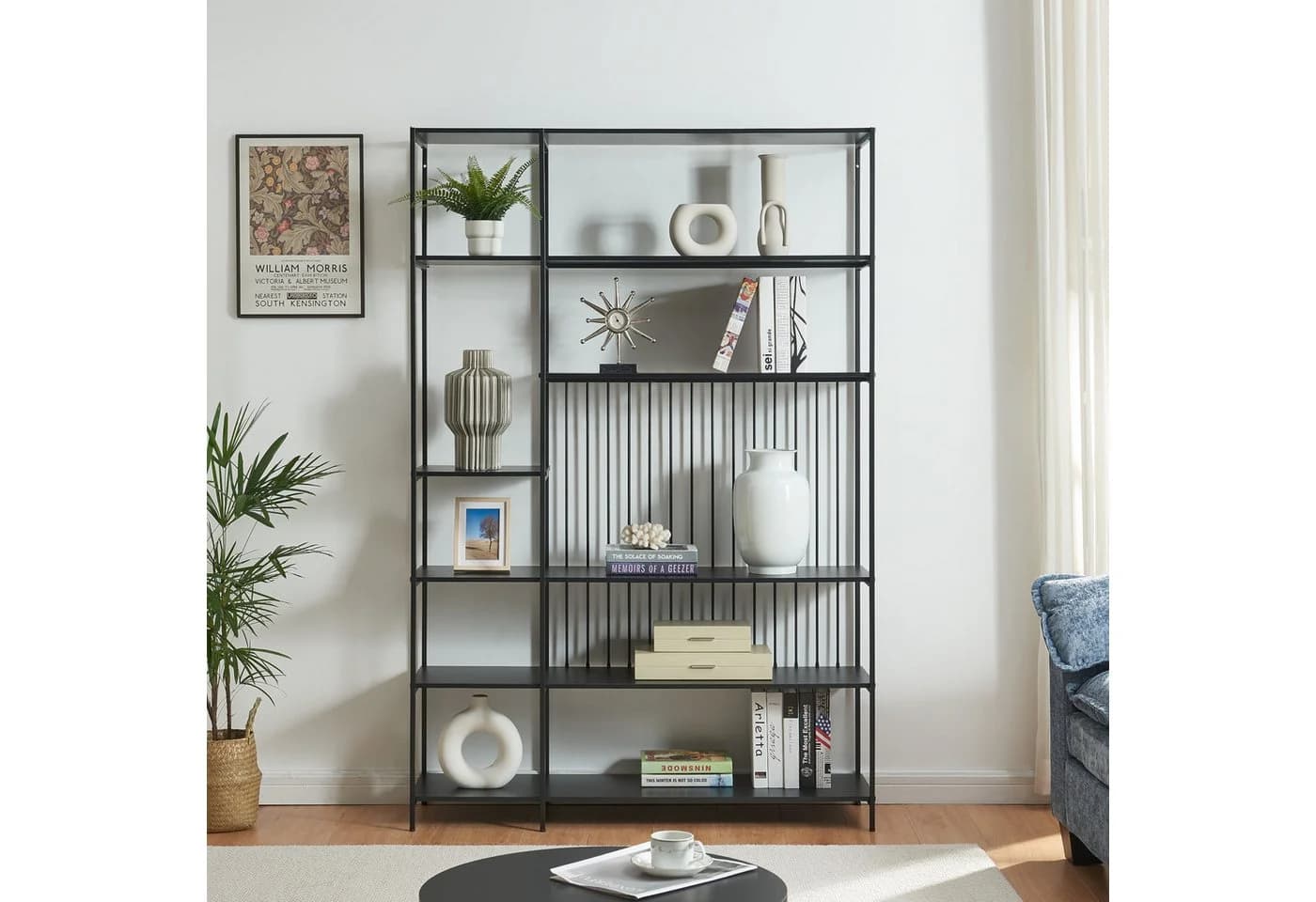 en.casa Standregal Rælingen Metallgestell Schwarz - Bild 3