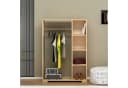 en.casa Kleiderschrank Nesbyen mit Garderobenstange Eiche-Optik Bild 1