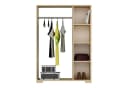 en.casa Kleiderschrank Nesbyen mit Garderobenstange Eiche-Optik Bild 5