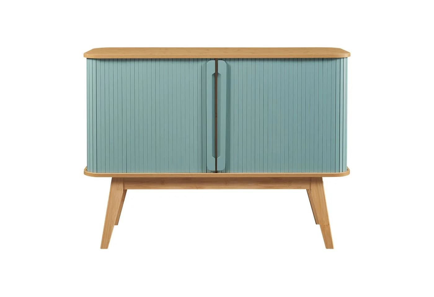 en.casa Kommode Tysvær Bambus/Blau - Bild 5