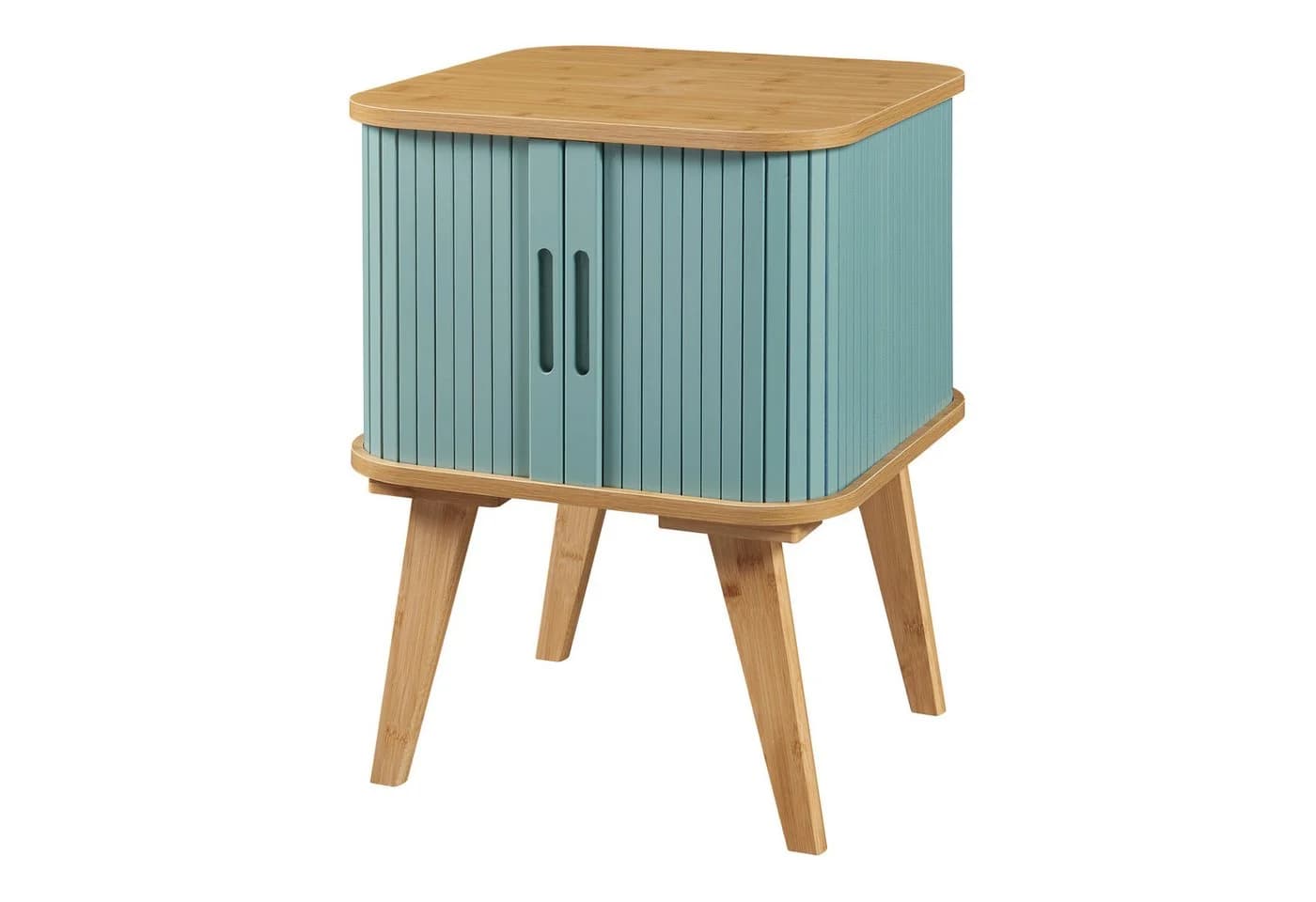 en.casa Beistelltisch Tysvær Bambus Blau - Bild 3