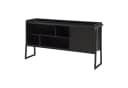 en.casa TV-Schrank Storfjord Schwarz mit Metallgestell Bild 2