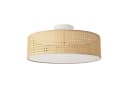 lux.pro Deckenleuchte Ascot 3-flammig Rattanoptik Weiß Bild 2