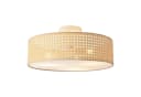 lux.pro Deckenleuchte Ascot 3-flammig Rattanoptik Weiß Bild 3