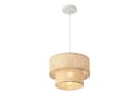 lux.pro Hängeleuchte Ascot Ø30 cm Rattanoptik Bild 3
