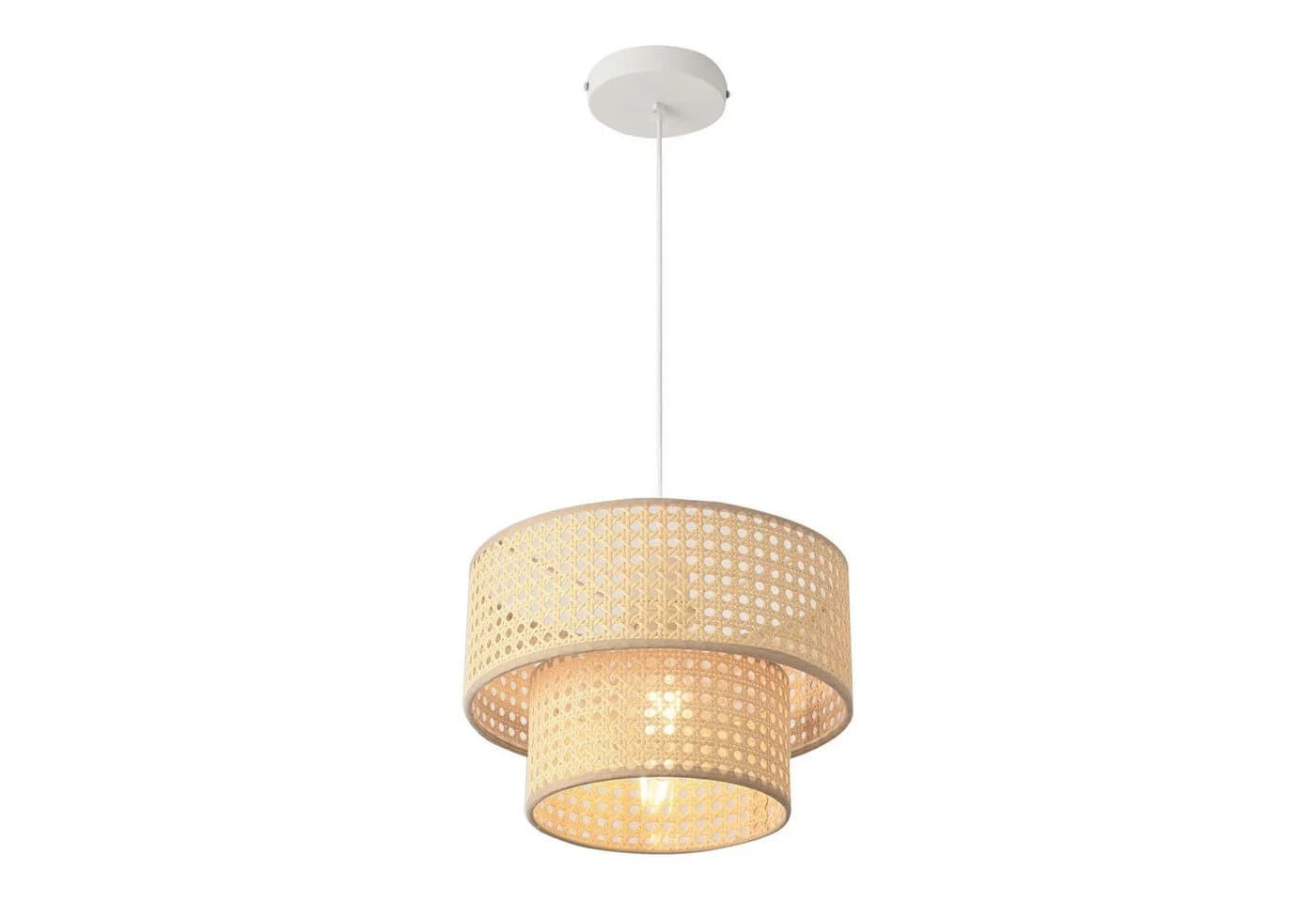 lux.pro Hängeleuchte Ascot Ø30 cm Rattanoptik - Bild 3