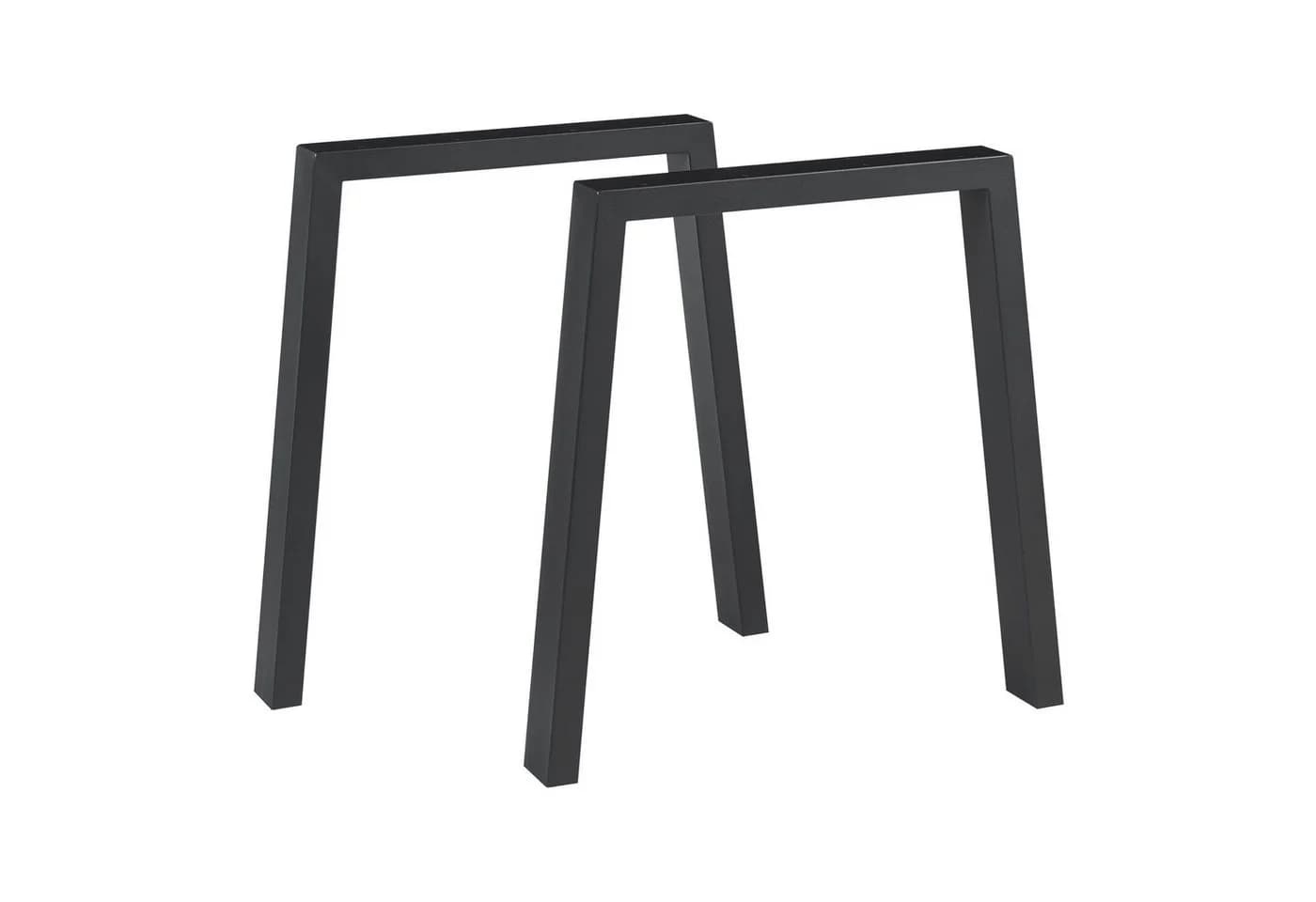en.casa Tischgestell 2er Set Kraftisried Stahl Schwarz - Bild 2