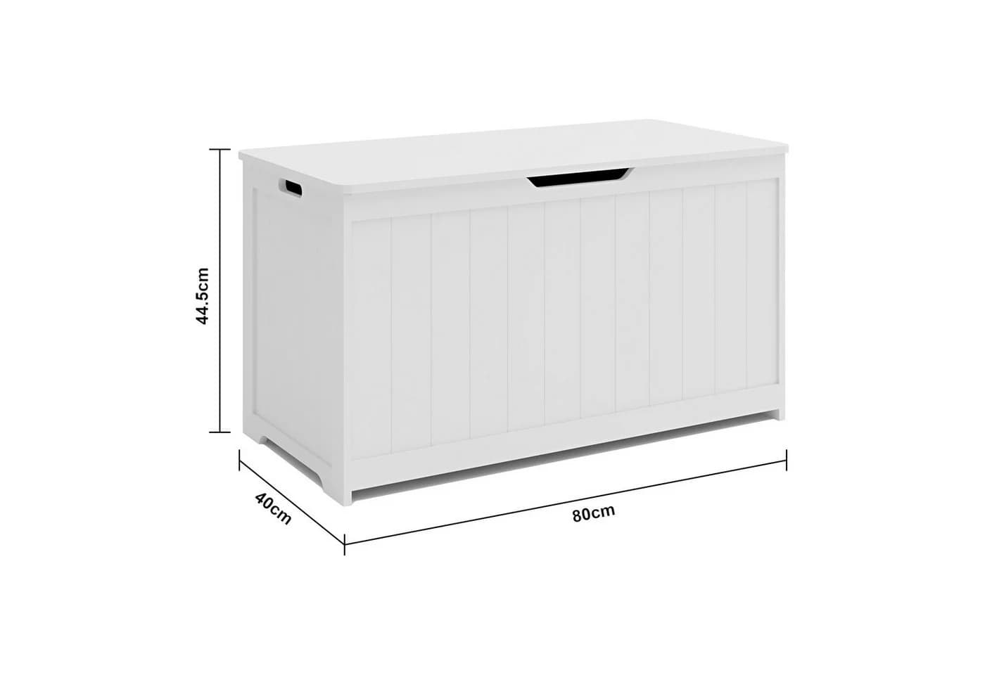 en.casa Spielzeugkiste Podek Weiß Aufbewahrungsbox - Bild 3