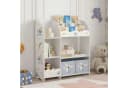 en.casa Kinderregal Lysekil Weiß mit Koala Motiv Bild 2