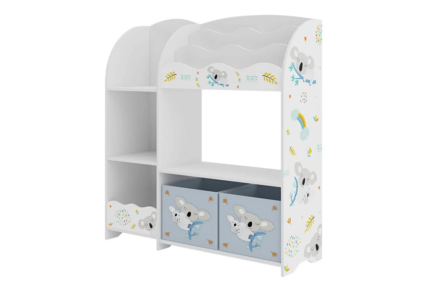 en.casa Kinderregal Lysekil Weiß mit Koala Motiv - Bild 4