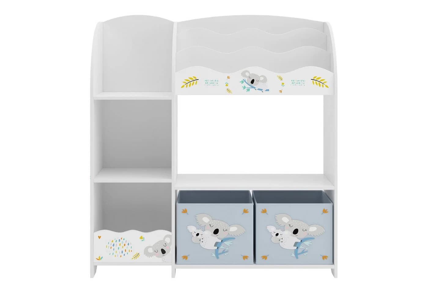 en.casa Kinderregal Lysekil Weiß mit Koala Motiv - Bild 5