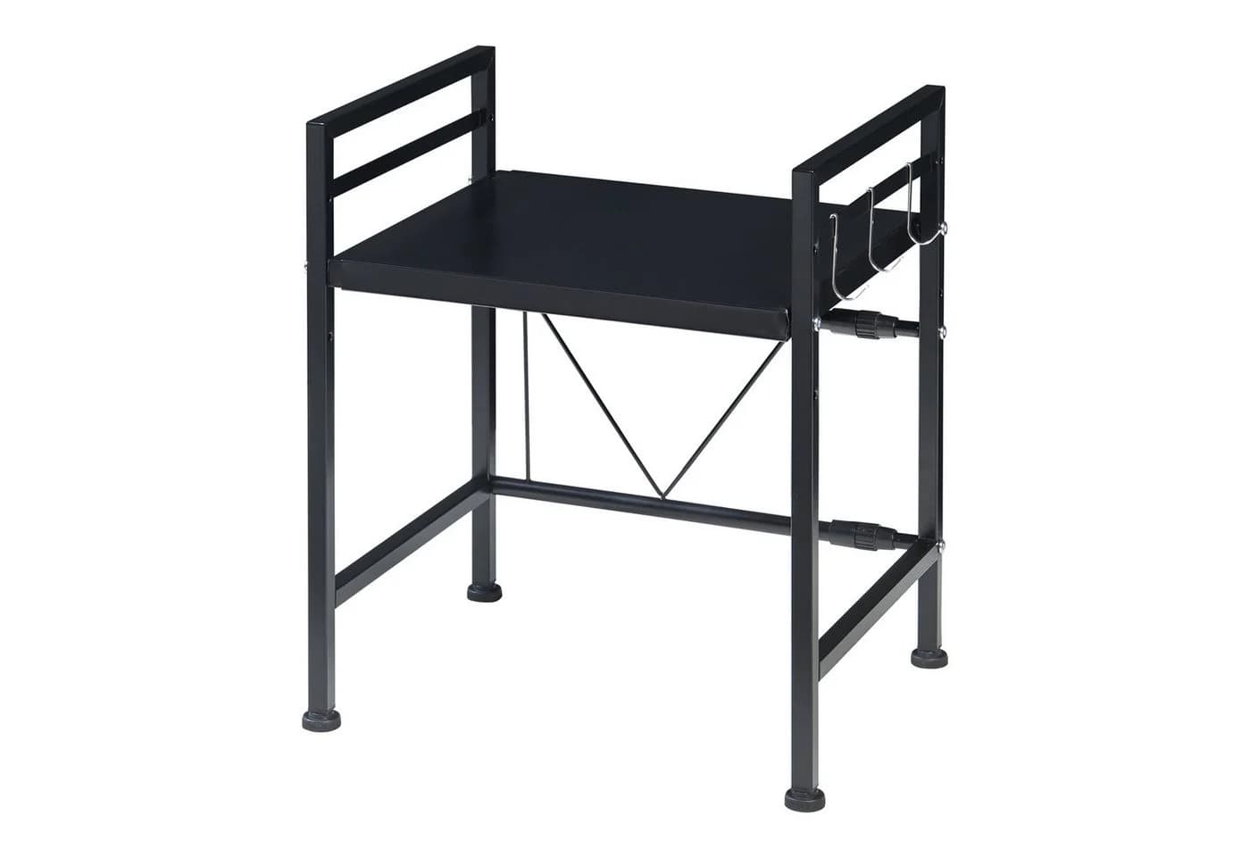 en.casa Mikrowellenregal »Sorsele« Metall Schwarz - Bild 2