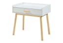 en.casa Kinderschreibtisch 2er Set Skjervøy Holz/Weiß mit Schublade Bild 5