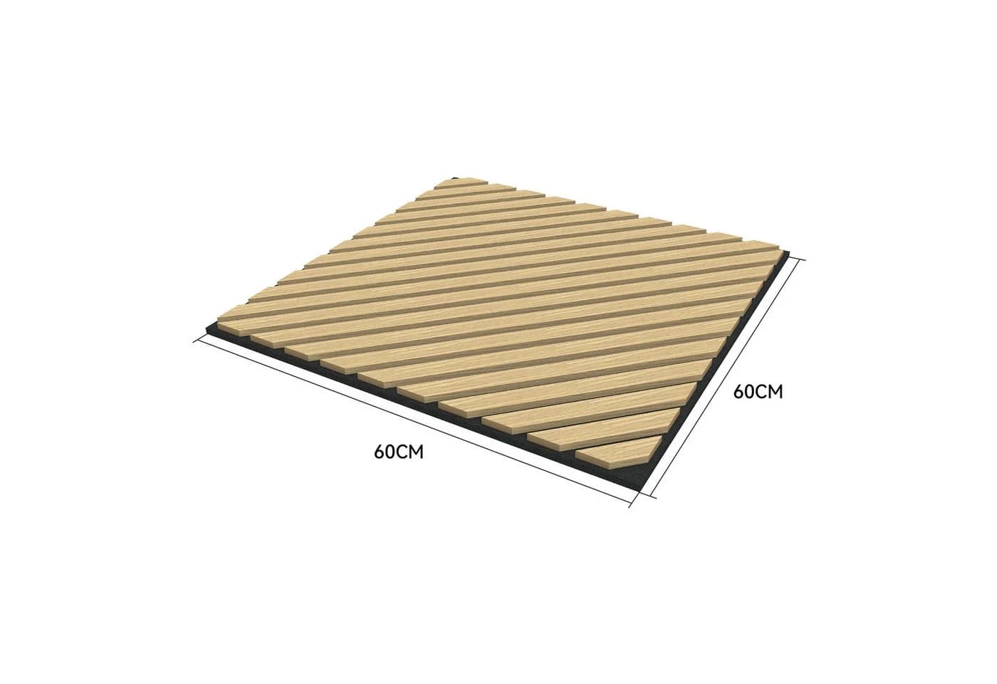 neu.holz 3D Wandpaneel Set 4-tlg. Vang Eichenoptik Akustiklamellen - Bild 5