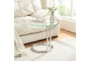 en.casa Beistelltisch Ylivieska Glasplatte Chrom Modern Bild 1