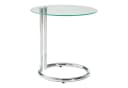 en.casa Beistelltisch Ylivieska Glasplatte Chrom Modern Bild 3