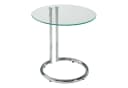 en.casa Beistelltisch Ylivieska Glasplatte Chrom Modern Bild 5