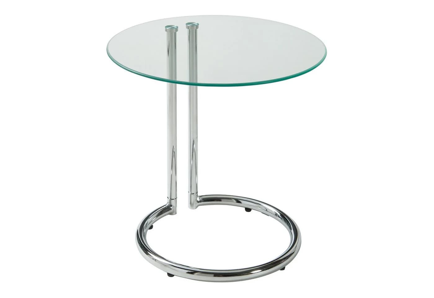 en.casa Beistelltisch Ylivieska Glasplatte Chrom Modern - Bild 5