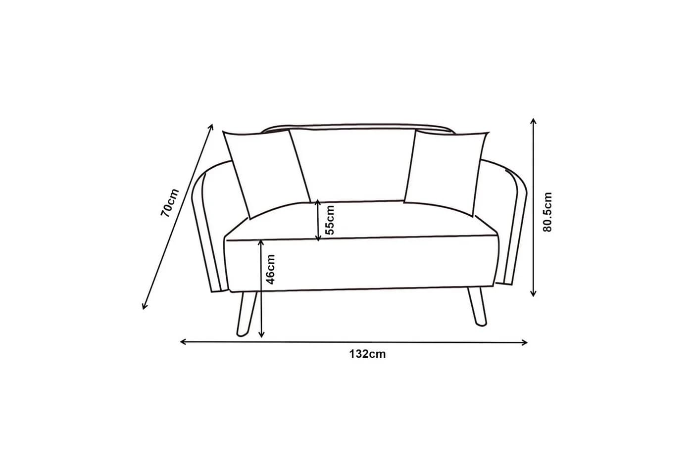 en.casa Sofa 2-Sitzer Midt Cord Grün - Bild 3