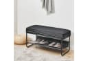 en.casa Schuhbank Lillehammer 90x37x42 cm Schwarz Bild 1