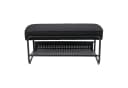 en.casa Schuhbank Lillehammer 90x37x42 cm Schwarz Bild 4