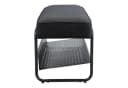 en.casa Schuhbank Lillehammer 90x37x42 cm Schwarz Bild 5