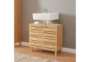 en.casa Waschbeckenunterschrank Epind Bambus Natur Bild 1