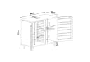 en.casa Waschbeckenunterschrank Epind Bambus Natur Bild 3