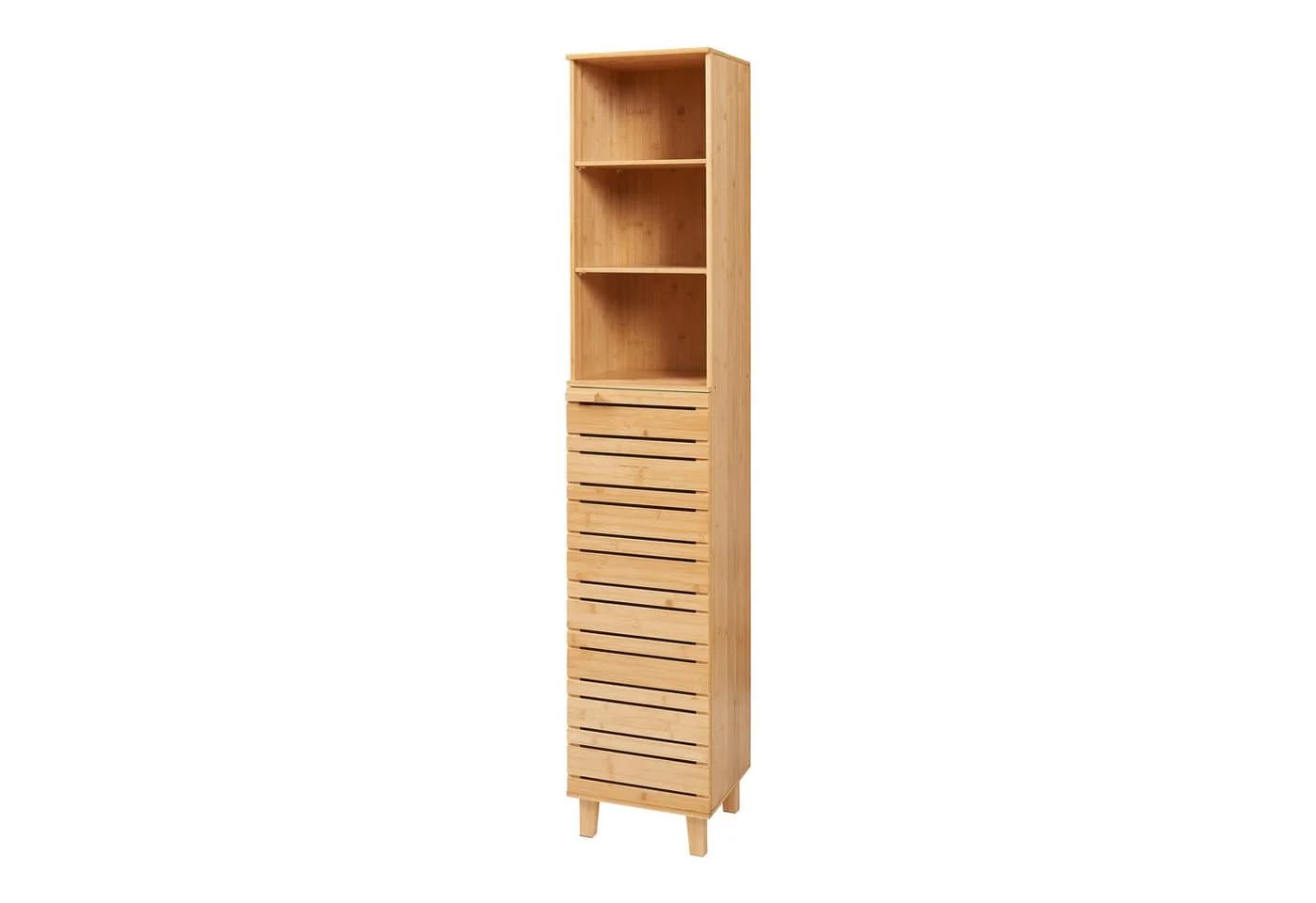 en.casa Hochschrank Epind Bambus mit Magnetverschluss - Bild 2
