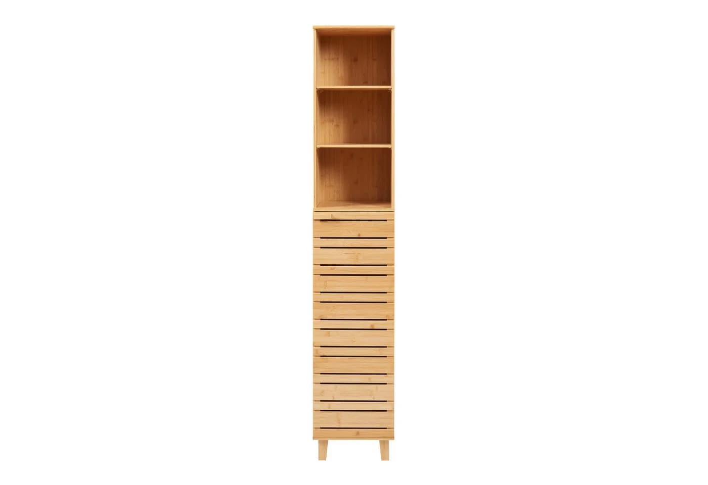 en.casa Hochschrank Epind Bambus mit Magnetverschluss - Bild 4