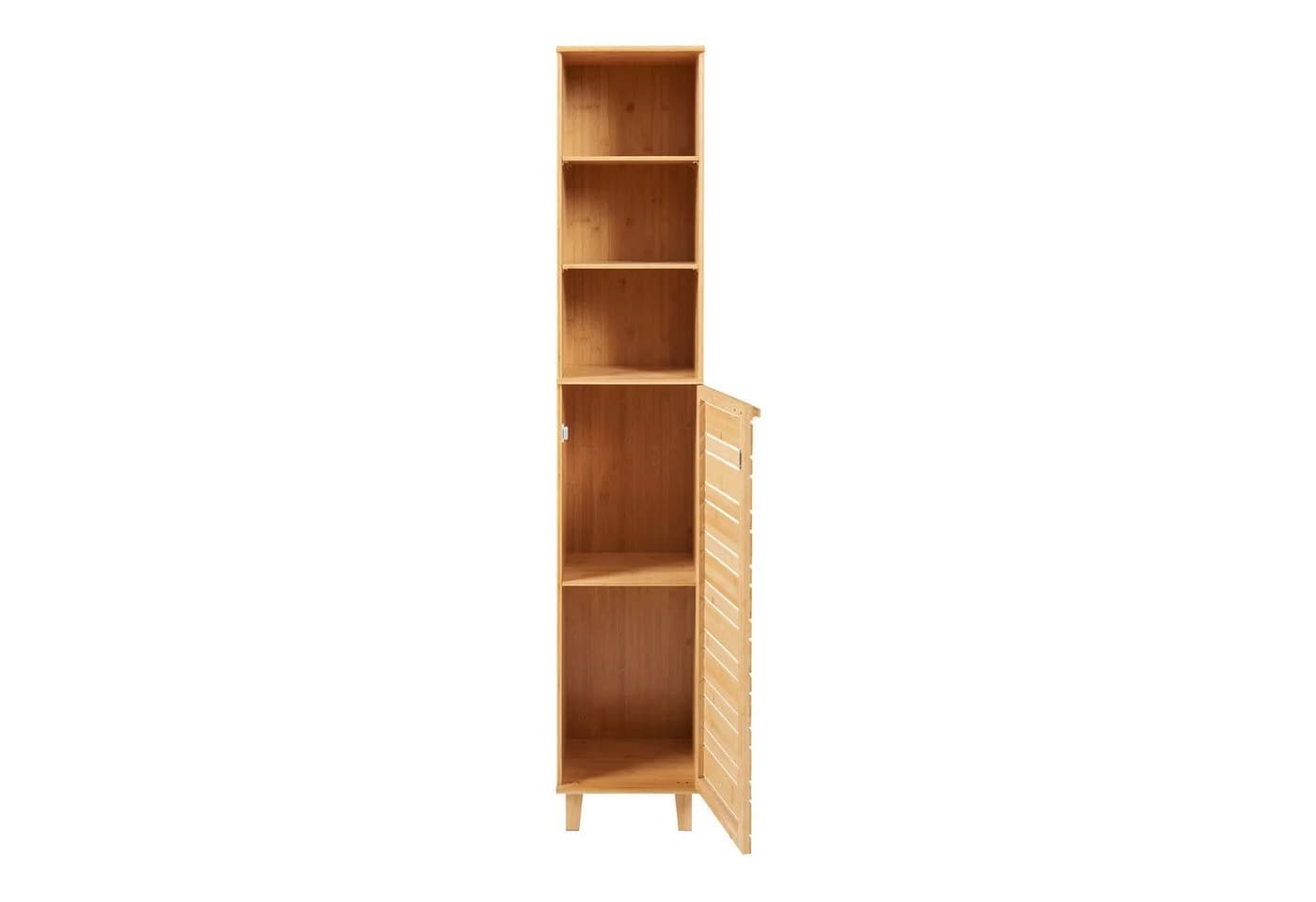 en.casa Hochschrank Epind Bambus mit Magnetverschluss - Bild 5