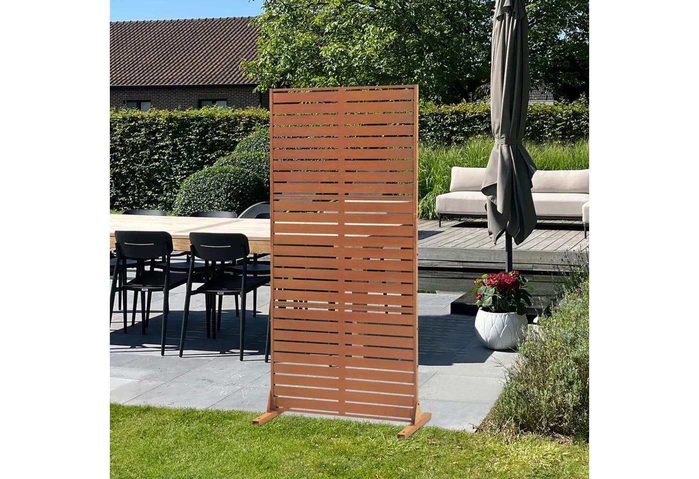 casa.pro Raumteiler Cortenstahl 180 x 90 cm - Bild 2