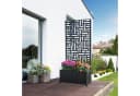 casa.pro Trennwand mit Blumenkasten Bernalda Schwarz mit Rollen Bild 2