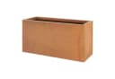 casa.pro Pflanzkübel Vaargel Blumenkasten 40x80x30 cm Cortenstahl Bild 1